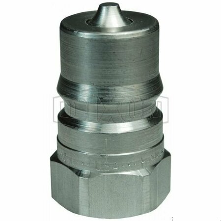 DIXON DQC H Industrial Interchange High Volume Female Plug, 1-1/4-11-1/2 Nominal, Female NPTF, 303 Stainle H12F10-S